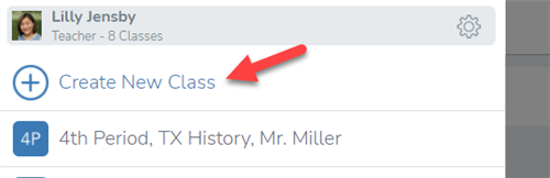 Create New Class image 